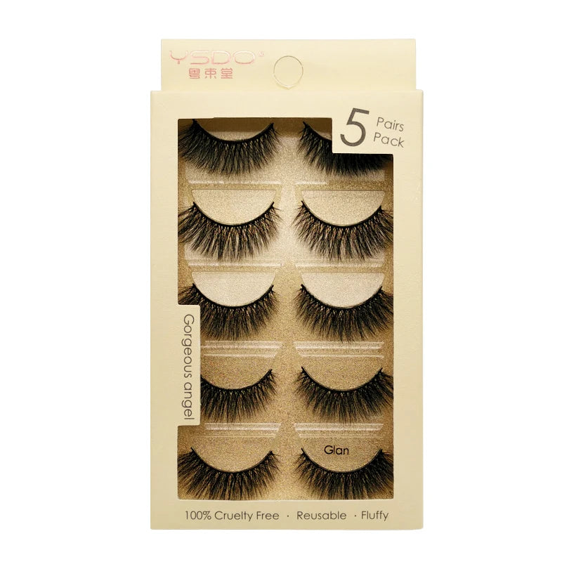 Faux Cils 3D Mink YSDO – Volume & Intensité | 3 ou 5 paires