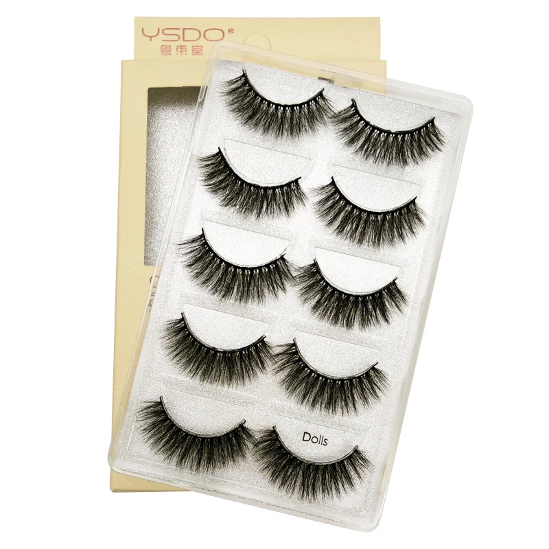 Faux Cils 3D Mink YSDO – Volume & Intensité | 3 ou 5 paires