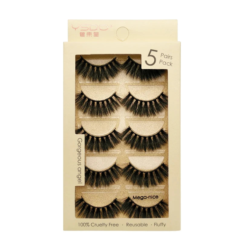 Faux Cils 3D Mink YSDO – Volume & Intensité | 3 ou 5 paires