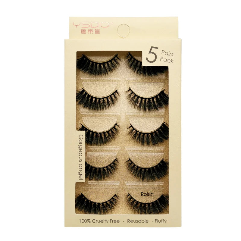 Faux Cils 3D Mink YSDO – Volume & Intensité | 3 ou 5 paires