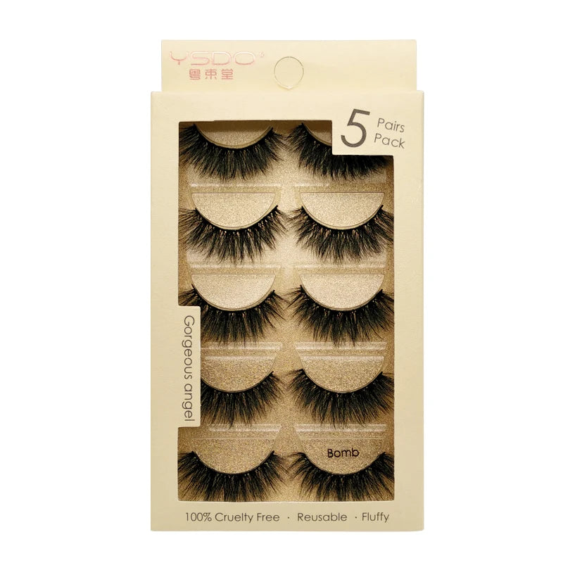 Faux Cils 3D Mink YSDO – Volume & Intensité | 3 ou 5 paires