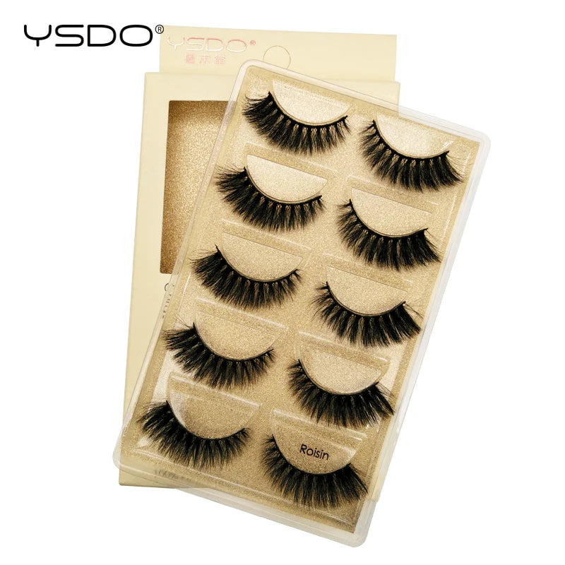 Faux Cils 3D Mink YSDO – Volume & Intensité | 3 ou 5 paires