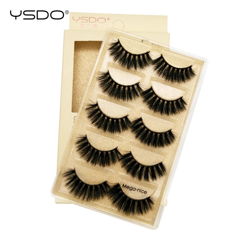 Faux Cils 3D Mink YSDO – Volume & Intensité | 3 ou 5 paires