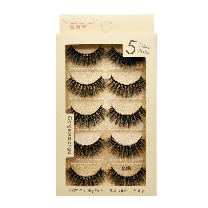 Faux Cils 3D Mink YSDO – Volume & Intensité | 3 ou 5 paires