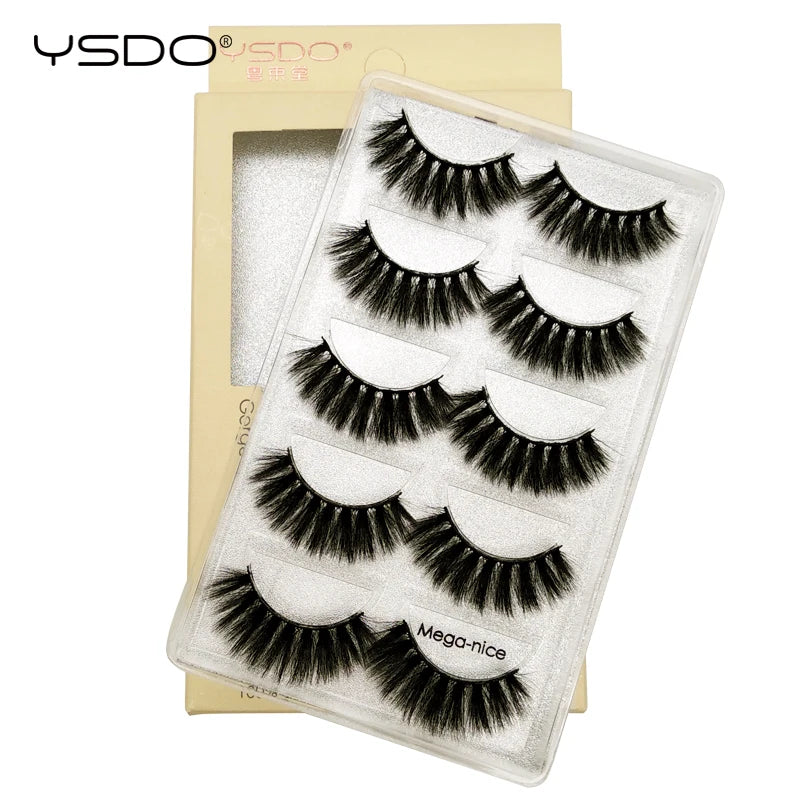 Faux Cils 3D Mink YSDO – Volume & Intensité | 3 ou 5 paires