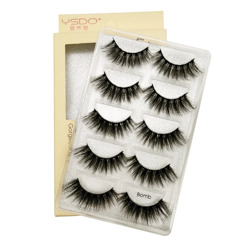 Faux Cils 3D Mink YSDO – Volume & Intensité | 3 ou 5 paires
