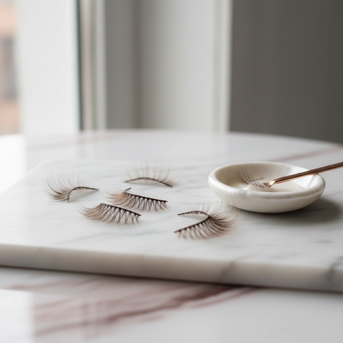 Faux cils naturels élégants – Éclat & Co
